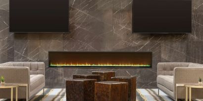 Lobby and lounge at DoubleTree By Hilton Fort Worth South.