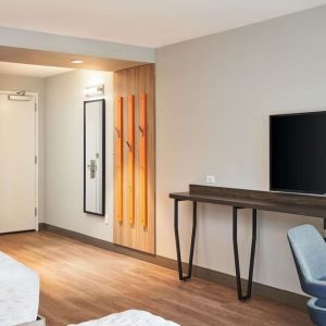 King room with TV at Tru By Hilton Ft. Lauderdale Airport.