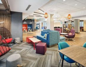 Coworking lounge at Tru By Hilton Ft. Lauderdale Airport.