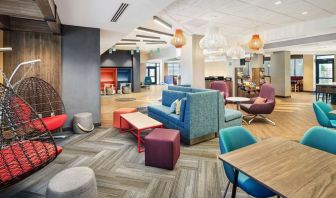 Coworking lounge at Tru By Hilton Ft. Lauderdale Airport.