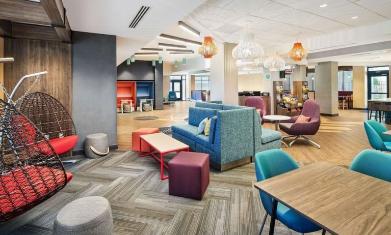 Coworking lounge at Tru By Hilton Ft. Lauderdale Airport.