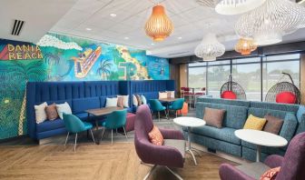 Coworking space and lounge at Tru By Hilton Ft. Lauderdale Airport.