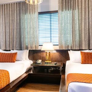 Day use twin room at Hotel Chelsea, A South Beach Group Hotel.