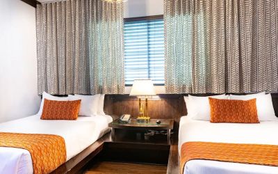 Day use twin room at Hotel Chelsea, A South Beach Group Hotel.