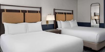 Day use twin room at Hilton Orrington/Evanston.