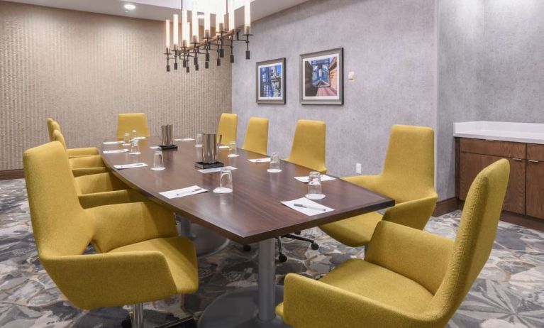 Professional meeting room at Hilton Garden Inn Cincinnati Midtown.