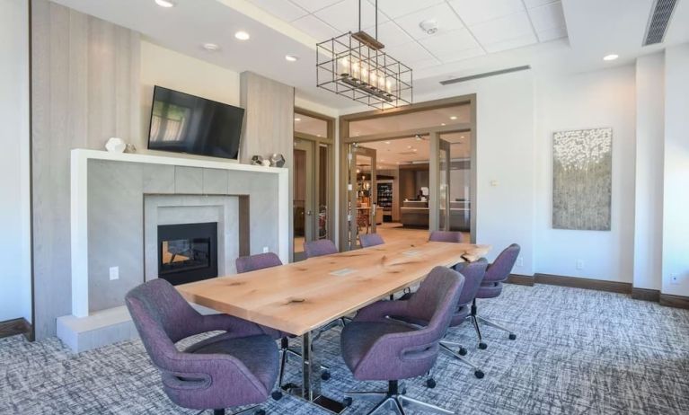 Professional meeting room at Hilton Garden Inn Cincinnati Midtown.