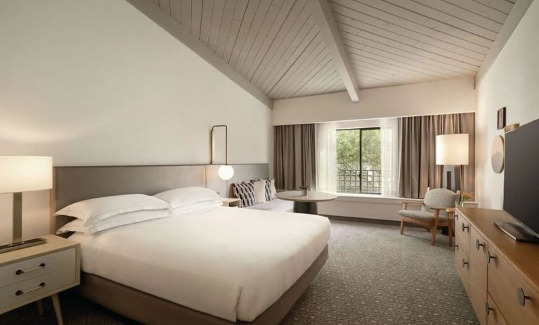Bright and spacious day use room with workspace at Hilton Scottsdale Resort & Villas.