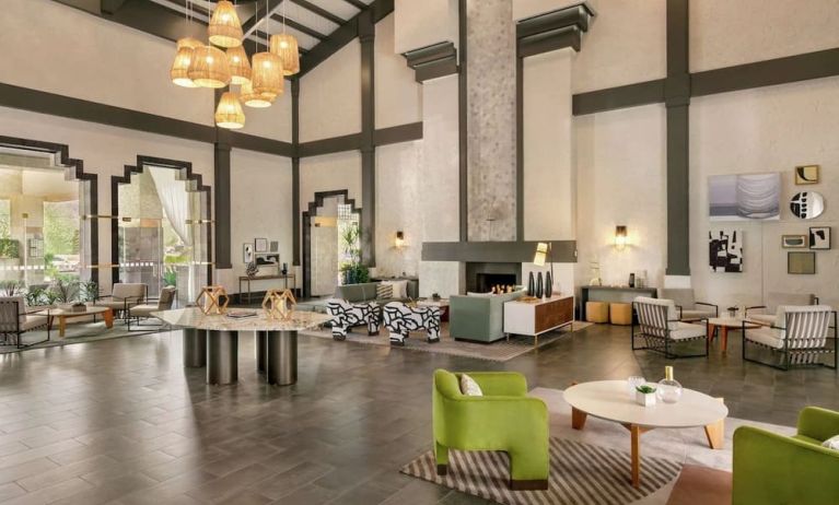 Lobby lounge area at Hilton Scottsdale Resort & Villas.