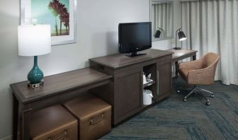 Day use room's workspace at Hampton Inn Los Angeles-Orange County-Cypress. 