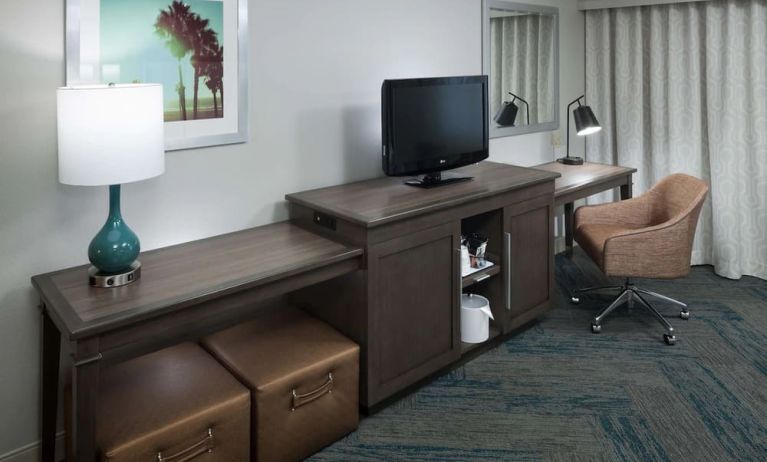 Day use room's workspace at Hampton Inn Los Angeles-Orange County-Cypress. 