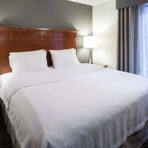 King bed at Homewood Suites By Hilton Agoura Hills.