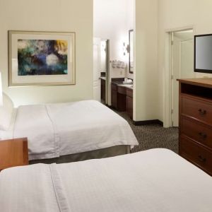 Day use twin room with private bathroom at Homewood Suites By Hilton Agoura Hills.
