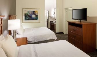 Day use twin room with private bathroom at Homewood Suites By Hilton Agoura Hills.