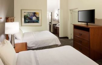 Day use twin room with private bathroom at Homewood Suites By Hilton Agoura Hills.