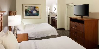 Day use twin room with private bathroom at Homewood Suites By Hilton Agoura Hills.
