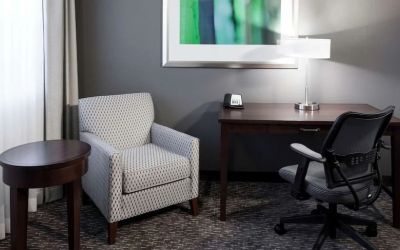 Day use room's workspace at Homewood Suites By Hilton San Jose Airport-Silicon Valley.