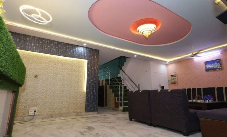 Reception desk at Hotel NoVo Agra.