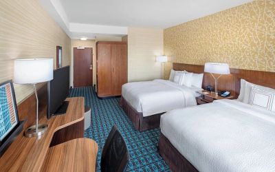 Queen beds available at Fairfield Inn & Suites By Marriott North Bergen.