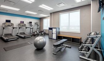 Fitness center at Fairfield Inn & Suites By Marriott North Bergen.