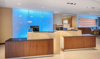 Reception desk at Fairfield Inn & Suites By Marriott North Bergen.