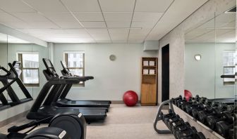 Well equipped fitness center at Kimpton Theta New York - Times Square.