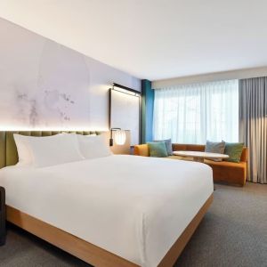 Day use room with king bed at Kimpton Theta New York - Times Square.
