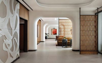 Louge area at Kimpton Theta New York - Times Square.
