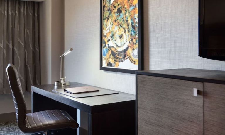 Day use room's workspace at DoubleTree By Hilton San Francisco Airport North Bayfront.