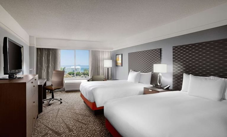 Day use twin room with work desk at DoubleTree By Hilton San Francisco Airport North Bayfront.