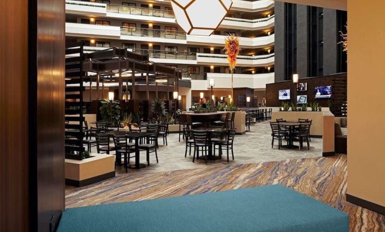 Dining area at Embassy Suites By Hilton Los Angeles-Intl Airport North.