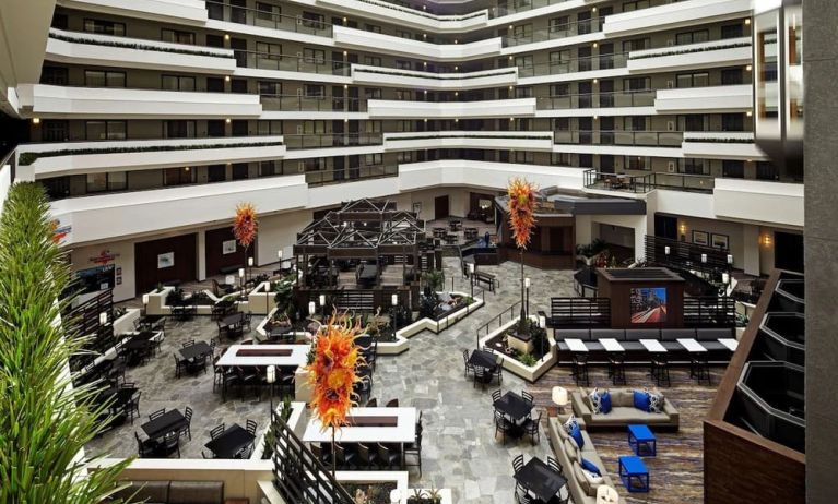 On-site restaurant at Embassy Suites By Hilton Los Angeles-Intl Airport North.