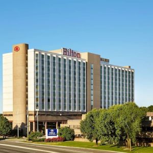 Exterior of Hilton Newark Airport.