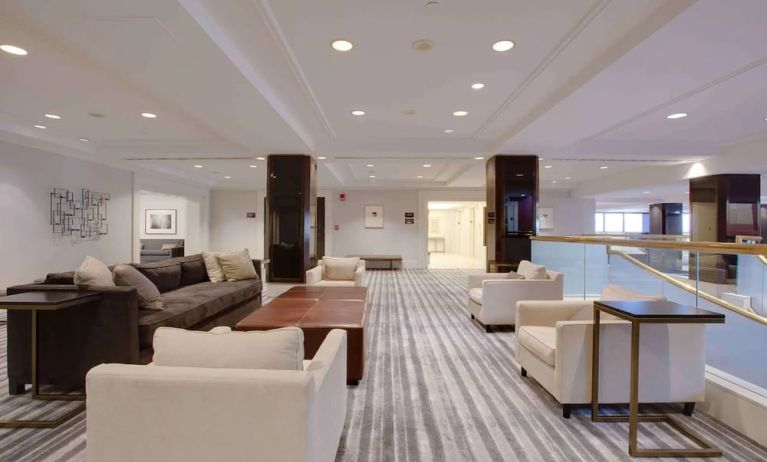 Lounge area at Hilton Newark Airport.