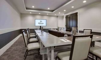 Professional meeting room at Hilton Newark Airport.