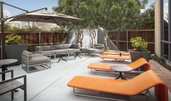 Lounge chairs at Crowne Plaza Dallas Market Ctr - Love Field.