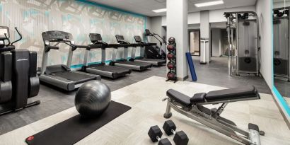 Fitness center at Crowne Plaza Dallas Market Ctr - Love Field.