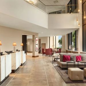 Lobby lounge at Crowne Plaza Dallas Market Ctr - Love Field.