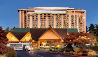 Hotel exterior at DoubleTree By Hilton Seattle Airport.