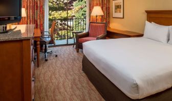 King room with TV at DoubleTree By Hilton Seattle Airport.