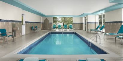 Refreshing indoor pool at TownePlace Suites Franklin Cool Springs.