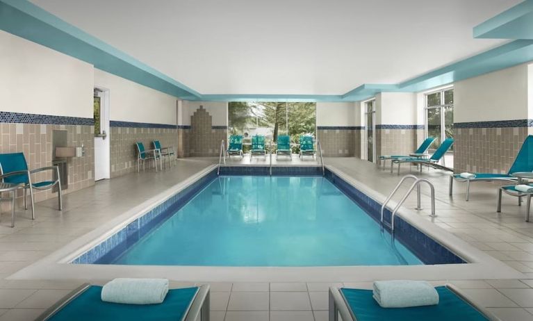 Refreshing indoor pool at TownePlace Suites Franklin Cool Springs.
