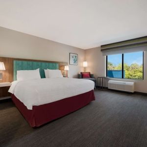 Spacious day use room with work desk at Hampton Inn Detroit Southfield.

