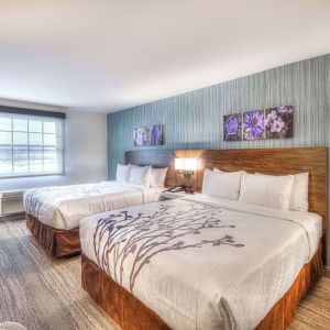 Day use twin room at Sleep Inn Oakbrook Terrace.