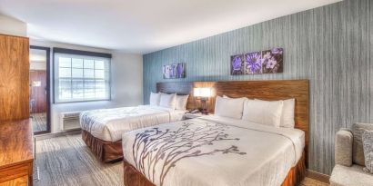 Day use twin room at Sleep Inn Oakbrook Terrace.