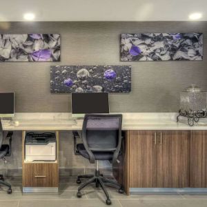 Business center with PC, internet, and printer at Sleep Inn Oakbrook Terrace.