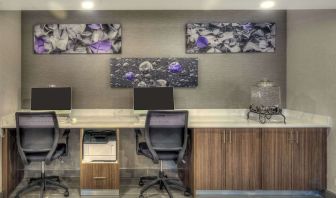 Business center with PC, internet, and printer at Sleep Inn Oakbrook Terrace.