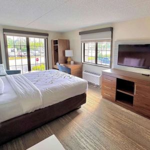 Day use room with workspace at Sleep Inn Oakbrook Terrace.