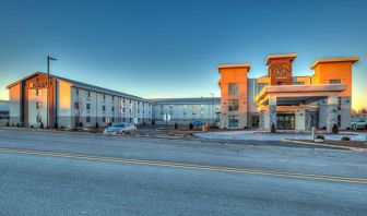 Exterior and parking area at Sleep Inn Oakbrook Terrace.