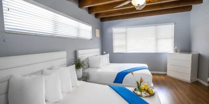 Day use twin room at Hollywood Beach Suites, A South Beach Group Hotel.